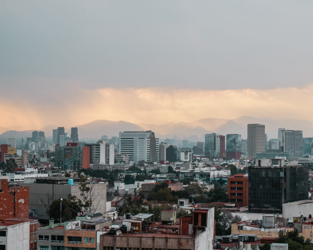 Unusual and unique things to do in Mexico City : Enjoy the sunset from the top of the Mexico City's Revolution Monument