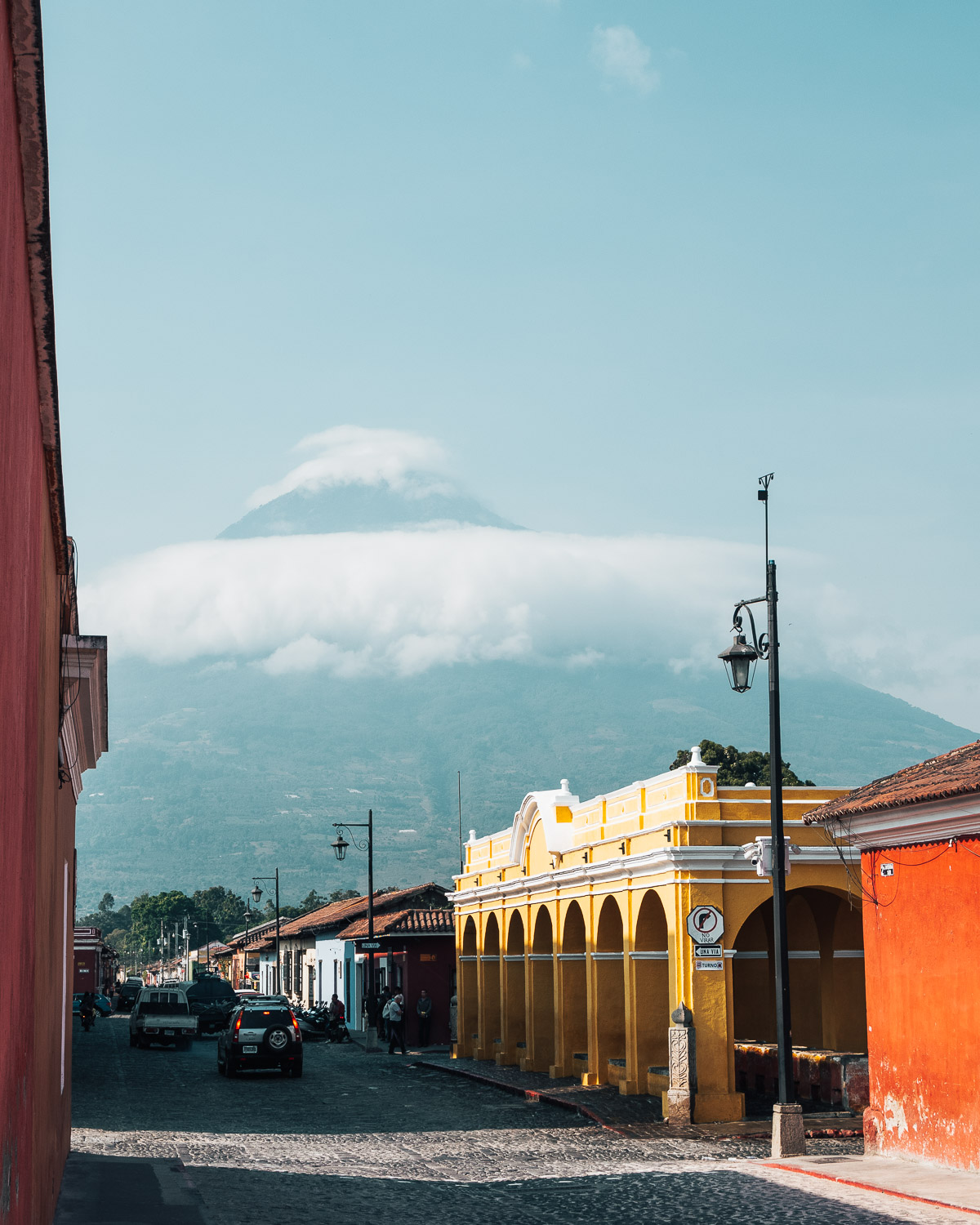 Antigua : our starting point for this adventure : Acatenango Volcano Hike