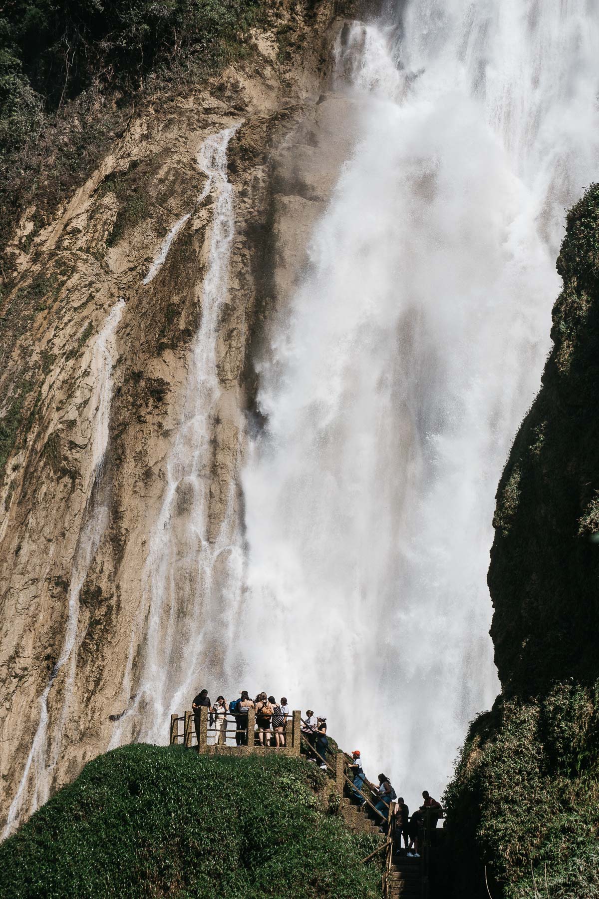 Waterfalls El Chiflon, Chiapas, one of the biggest waterfalls of the state